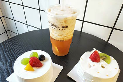 蜜菓奶茶店小吃